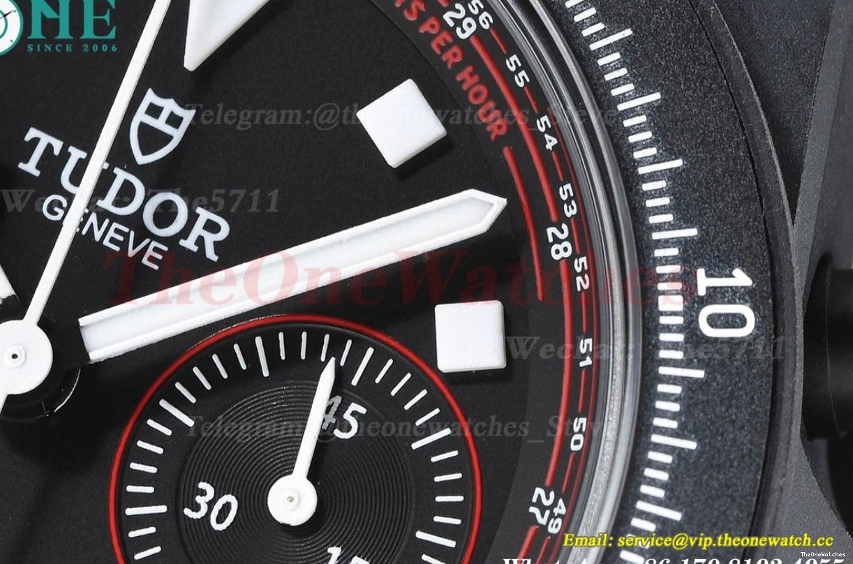 M+F Pelagos TI Chrono Black FXD NY Car A7750 43mm Dial 0119